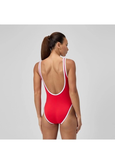 Speedo Solid Scoop 1pc Af Kadın Mayo 8-00505000764 Kırmızı