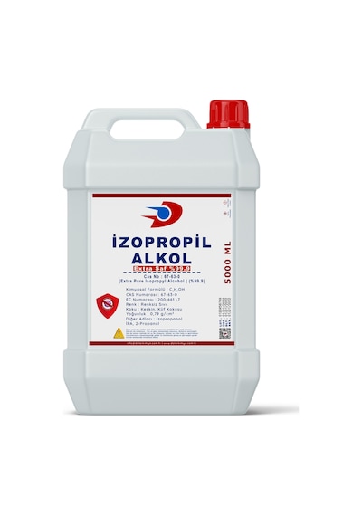 İzoPropil Alkol (İPA) | Dezenfektan | Extra Saf %99.90 | 5 Litre