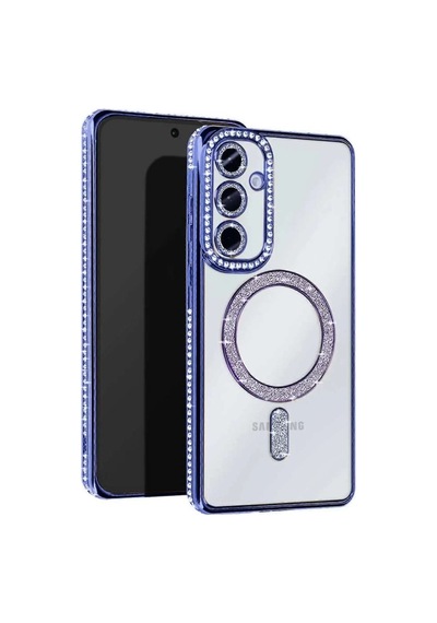 Galaxy S24 Fe Joke Simli Magneticsafe Kılıf - Mavi