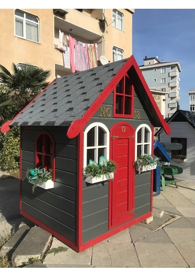 Ckmarket Ahşap Çocuk Oyun Evi