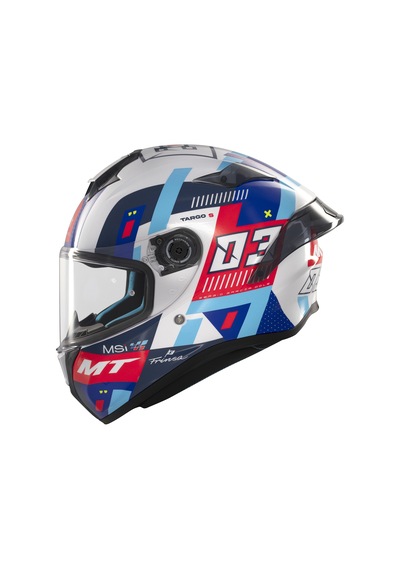 Kask Mt Helmets Targo S D7 Sergio Garcia Motosiklet Kaskı Mavi