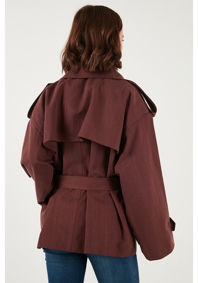 Lela Bayan Trençkot 6839609 Bordo Bordo
