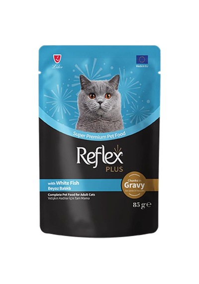 Reflex Plus Sos İçinde Parça Balık Etli Yetişkin Kedi Konservesi 85gr