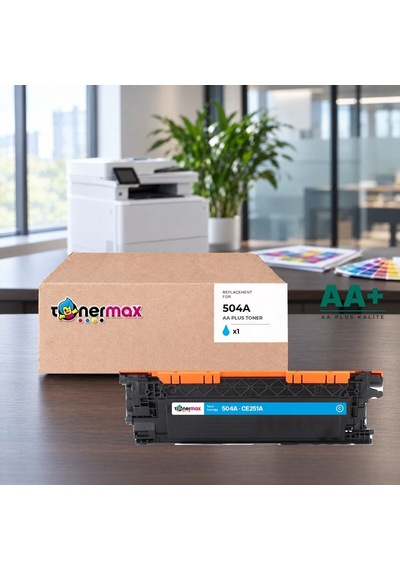 Hp 504a Ce251a Mavi Uyumlu Toner Aa Plus / Color Laserjet Cp3525 / Cm3530