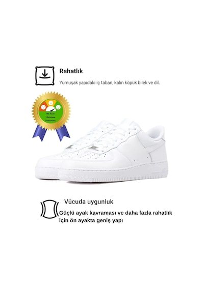 Trend Süper Rahat 4 Mevsim Unisex Günlük Yürüyüş Spor Ayakkabı Beyaz