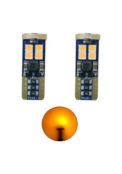 T10 LED PARK AMPULÜ 12SMD W5W CANBUS TURUNCU