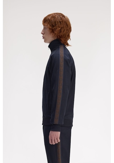 Fred Perry J5557 Contrast Tape Track Erkek Ceket Lacivert