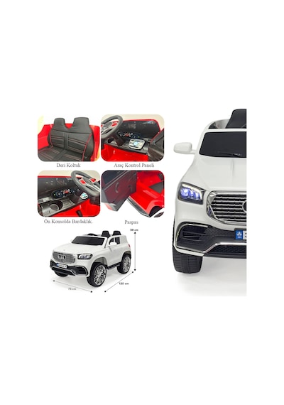 Admire Gt Beyaz Uzaktan Kumandalı 4x2 12 Volt Akülü Araba - Rc Audi Akülü Araba Audi Akülü Araç Çok Renkli