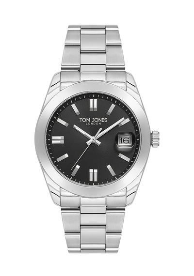 Tom Jones Tj.3.10011-2 Gümüş Renk Paslanmaz Çelik Kordonlu Erkek Kol Saati. Gümüş