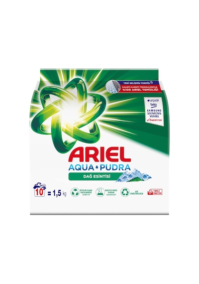 Ariel Aquapudra Toz Çamaşır Deterjanı Dağ Esintisi 10 Yıkama 1500 G