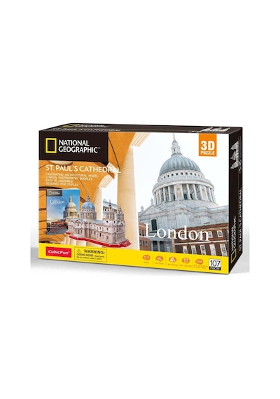 National Geographic 107 Parça 3d Puzzle Aziz Paul Katedrali.