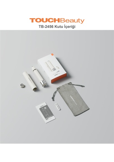 Touchbeauty Tb2456 Çift Başlıklı, Mini Yüz Tüy Alma Makinesi Pilli, Temizleme Fırçası, Seyahat Boy, Kablosuz Kullanım