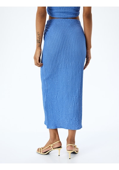 Koton Slim Fit Dokulu Drape Detaylı Yüksek Bel Kalem Etek Mavi 5sak10002uk Mavi Koton Slim Fit Dokulu Drape Detaylı Yüksek Bel Kalem Etek Mavi 5sak10002uk Mavi
