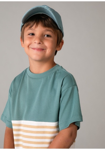 Mayoral Erkek Çocuk İki Tshirtlü Şort Takım Yeşil