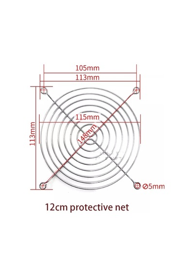 Maroces 12Cm Fan Teli - 120X120Mm 25 Adet