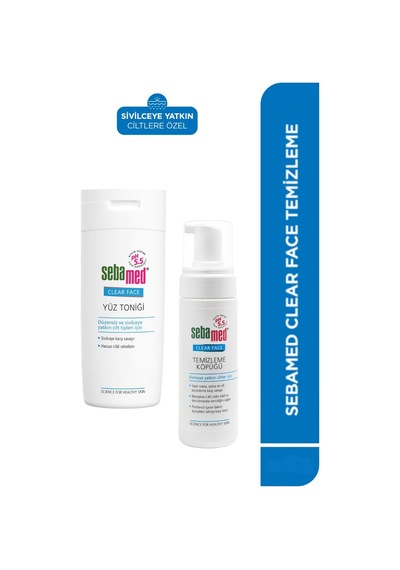 Akne Eğilimli Ciltler İçin Siyah Nokta Karşıtı Temizleme Köpüğü Ve Tonik Set 200 Ml + 150 Ml