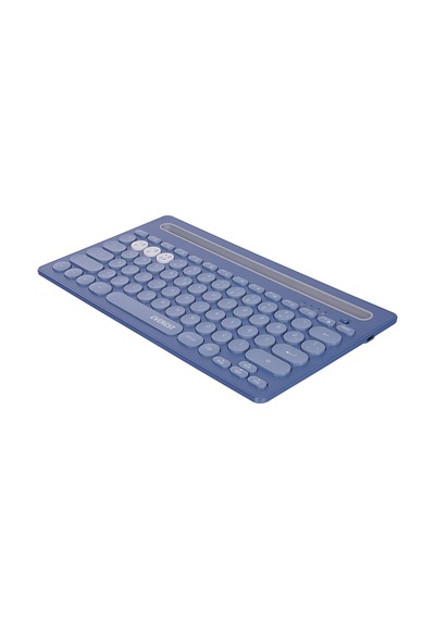 Kb-bt84 Bluetooth 5.0 Ultra İnce+şarjlı Q Mac/win/android/ıos Tv-telefonlara Uyumlu 10 Metre Mesafeli Sürekli Kullanımda 2.5 Saat Şarjlı Tüm Akıllı Cihazlara Uyumlu Kablosuz Klavye Mavi/gri