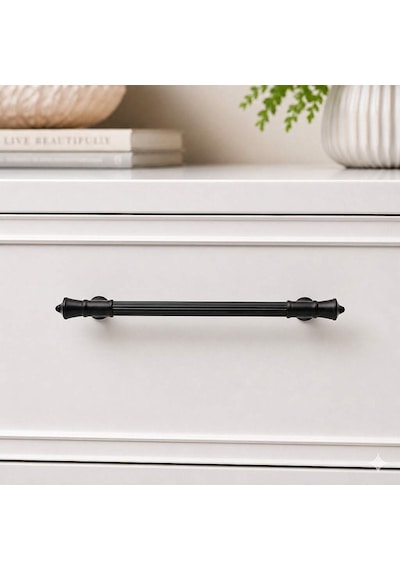 System Mobilya Kulbu Siyah 128mm Kulp Sy4675 0128 Al6-al6 Çok Renkli