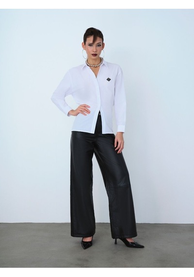 LOFT Loose Fit Kadın Gömlek U.kol Lf2036508 Q1.v1 Beyaz