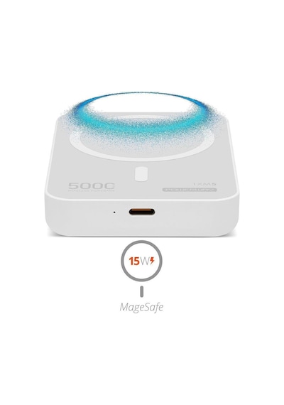 Powerway 5.000mah Pd15w Magsafe Kablosuz Wireless Taşınabilir Şarj Cihazı Beyaz Powerbank Txm5