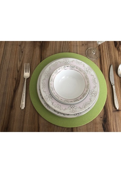 Elma Yeşili Supla 33 Cm 6 Adet Mdf Dahil Çok Renkli