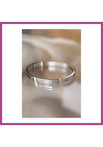 Gees Global 316l Çelik Silver Renk Bilezik Gbzs