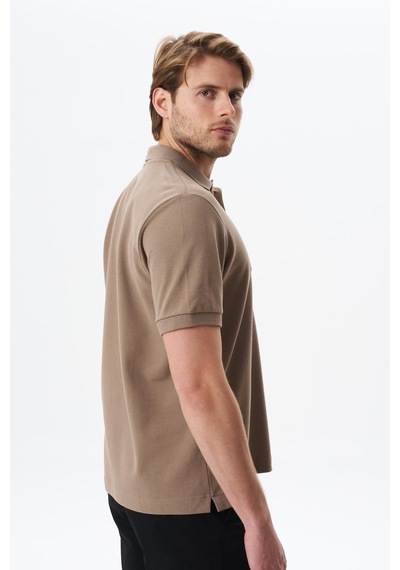 AR-MA Arma Erkek Yazı Baskılı Regular Fit % 100 Pamuk Pike Polo Yaka Tişört Y29374355602 Gri