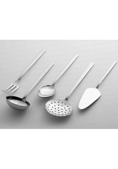 Nehir Dalyan 5 Parça Servis Seti Gri