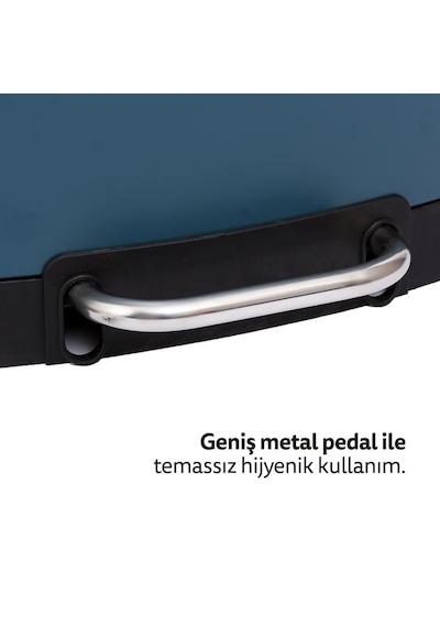 Ariane Metal Pedallı 30 L Çöp Kutusu, Çıkarılabilir Kova, Poşet Sabitleme, Geniş Pedal