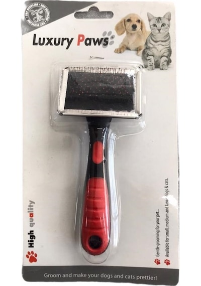 Luxury Paws Plastik Saplı Metal Köpek Fırçası S Boy 6 x 14 CM
