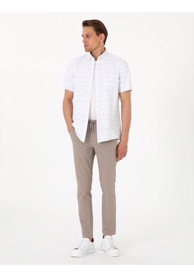 Pierre Cardin Erkek Beyaz Gömlek Kısa Kollu 50307066-vr013 Beyaz