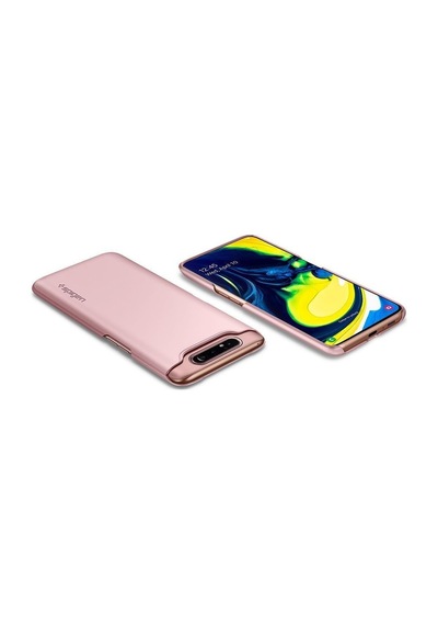 Spigen Galaxy Uyumlu A80 Kılıf Thin Fit Rose Gold
