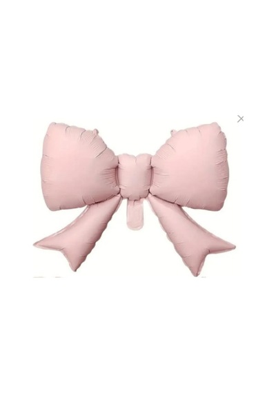 Pembe Kurdele Fiyonk Folyo Balon 55x42.5 Cm Pembe
