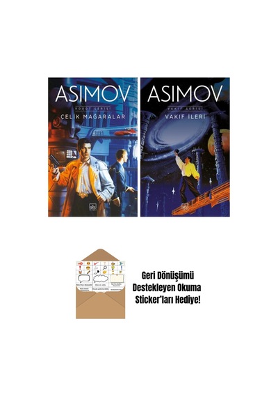 Çelik Mağaralar Robot Serisi 1. Kitap + Vakıf İleri Vakıf Serisi 7. Kitap