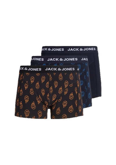 Jack & Jones Jack&jones Jacdale Smiley Trunks 3'lü Erkek Boxer 12301230 Çok Renkli