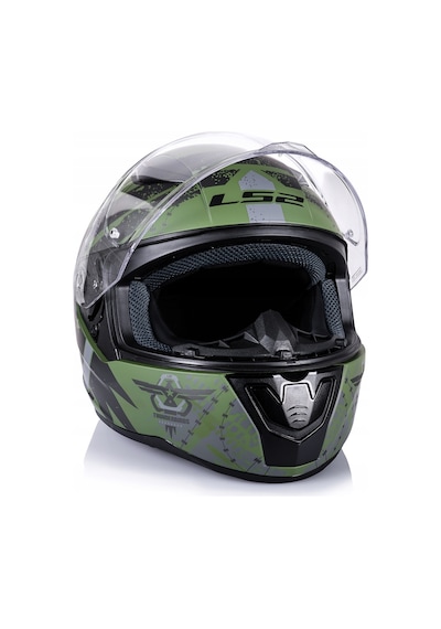 Ls2 Rapıd 2 Thunder Birds Kapalı Motosiklet Kaskı Yeşil - Siyah