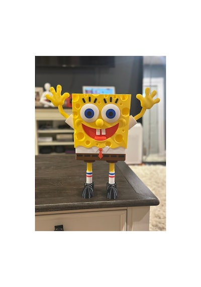 Sünger Bob Kare Pantolon Spongebob Sevimli Figür