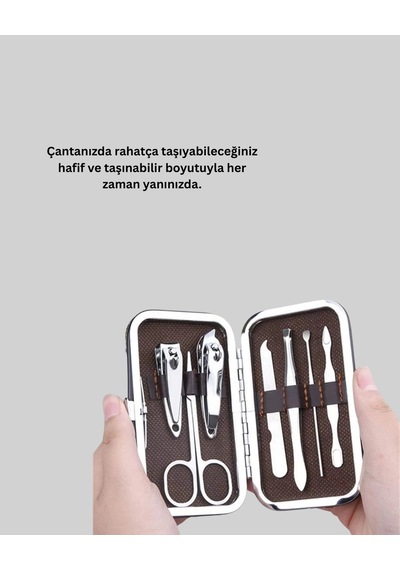 Hubrendy Tekno Evde Profesyonel Tırnak Bakımı İçin 7 Parça Premium Bakım Seti