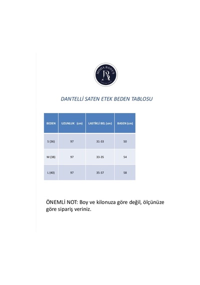 Moda Banuş Kahverengi Dantel Detay Saten Uzun Lastikli Etek Kahverengi Kahverengi