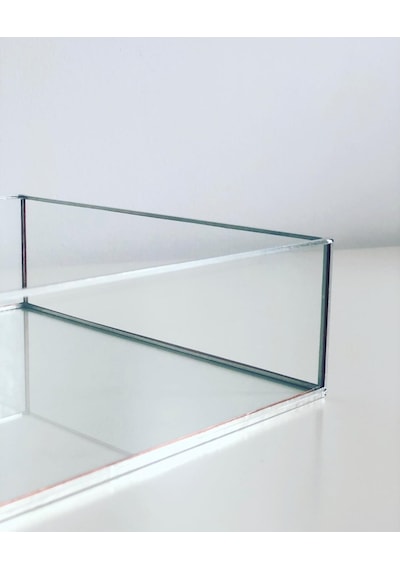 Vitrayverteks Gümüş Sunum Tepsisi ve Yüzük Kutusu