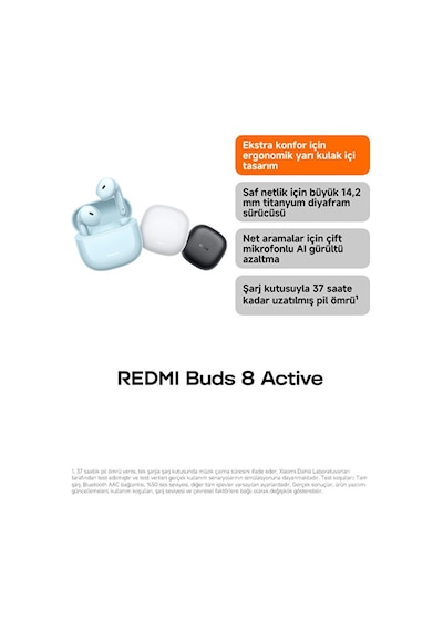 Xiaomi Redmi Buds 8  Active Bluetooth 5.4 Kulak İçi Kulaklık