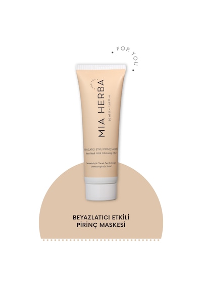 Mia Herba Beyazlatıcı Etkili Pirinç Maskesi 50 ML