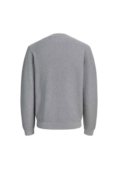Jack & Jones Jprblaconnor Knıt Crew Neck Gri