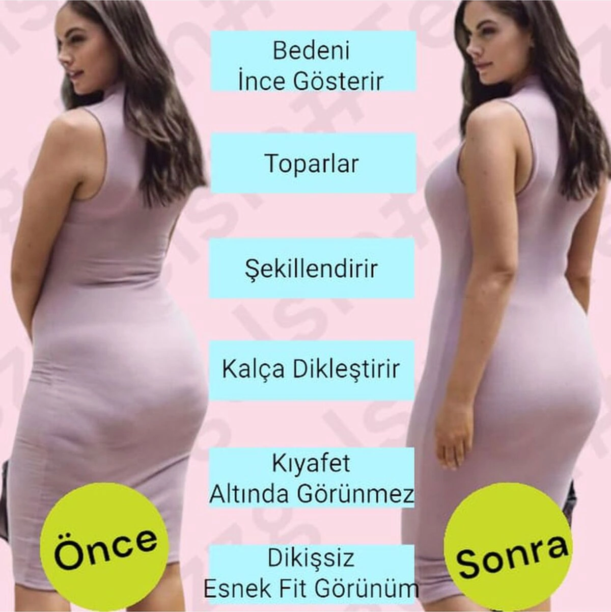 Tezzgelsin Kadın Ayarlanabilir İnce Askılı Göğüs Altı Tam Boy Korse Siyah