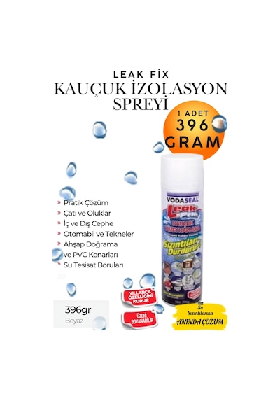 396 Gr Beyaz Su Yalıtım Sızdırmaz Geçirmez İzolasyon Kauçuk Spreyi Çatı Oluk, Banyo, Boru, Teras Ve Duvar Sızıntı Önleyici Kaplama Sprey Çatlak Kapatıcı Nem, Rutubet Ve Su Kaçağı Tamir Sıvı Kauçuk