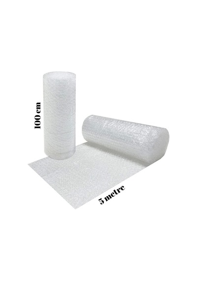 Balonlu Ambalaj Naylonu 100 Cm X 5 Metre 40 Gram Patpat Havalı Ambalaj Naylonu Rulo Sarım