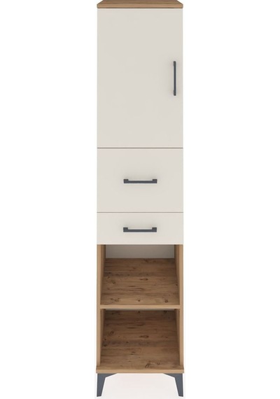 Hyperion Dolap 4 Raflı 2 Çekmeceli Tek Kapaklı 44x44x195 Çam-aytaşı Atlas Çam