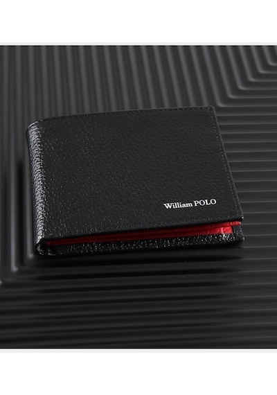 William Polo Williampolo İtaly Exclusive Design Hakiki Deri Kırmızı Erkek Kartlık & Cüzdan Kırmızı