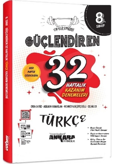 8. Sınıf Okyanus 5'li Deneme + Ankara Güçlendiren 32 Haftalık Kazanım Denemeleri Set 2024 Lgs