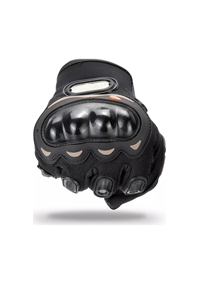 MOONRIDER Probiker Korumalı Motorcu Motosiklet Eldiveni Siyah